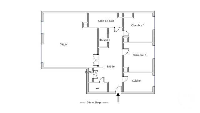 Appartement F4 &agrave; vendre - 4 pi&egrave;ces - 70,92 m2 - Paris - 75020 - ILE-DE-FRANCE