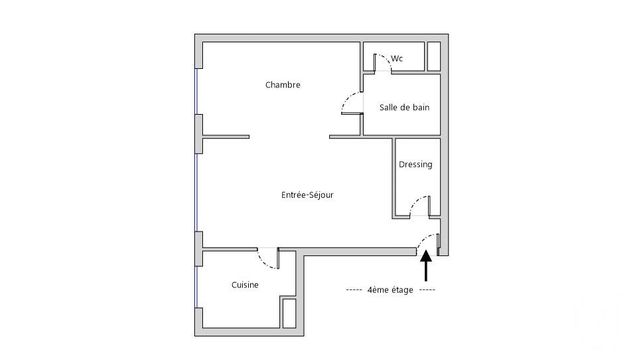 Appartement F2 &agrave; vendre - 2 pi&egrave;ces - 40,80 m2 - Paris - 75020 - ILE-DE-FRANCE