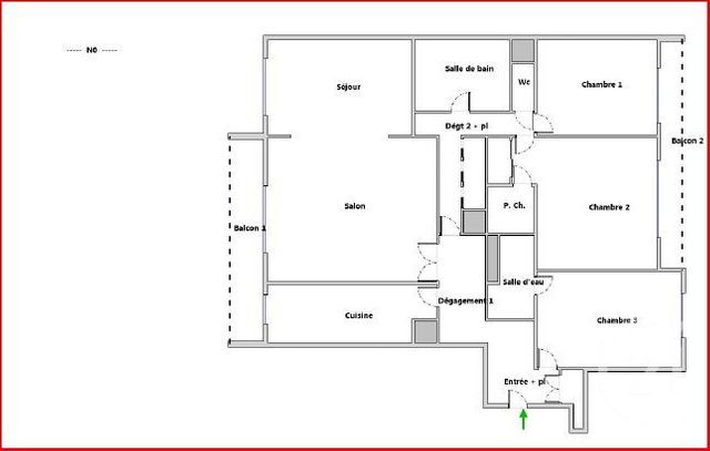 Appartement F5 à vendre - 5 pièces - 102,50 m2 - Paris - 75012 - ILE-DE-FRANCE