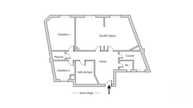 Appartement F4 &agrave; vendre - 3 pi&egrave;ces - 68,27 m2 - Paris - 75012 - ILE-DE-FRANCE