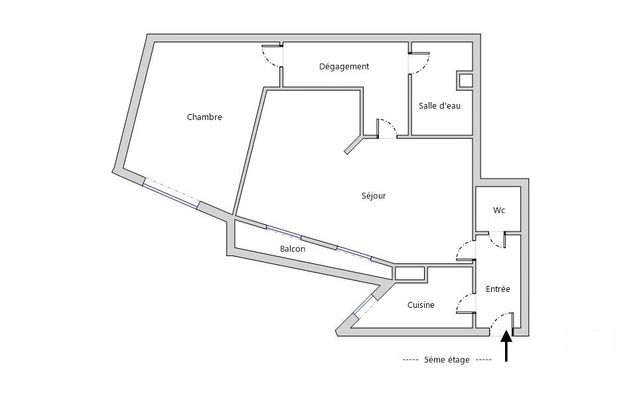 Appartement F3 à vendre PARIS