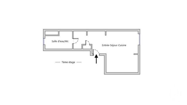 Appartement F1 &agrave; vendre - 1 pi&egrave;ce - 22,05 m2 - Paris - 75012 - ILE-DE-FRANCE