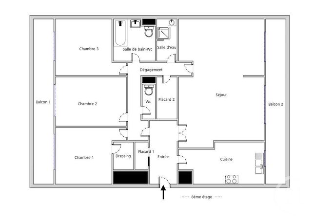 Afficher la photo en grand Appartement F5 à vendre - 5 pièces - 113,80 m2 - Paris - 75012 - ILE-DE-FRANCE