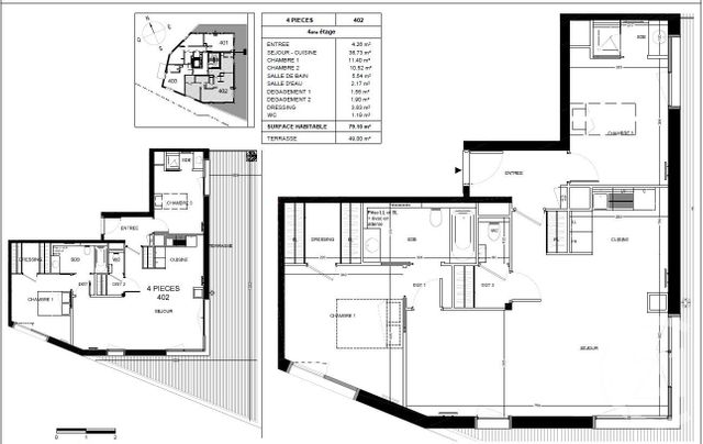 Appartement F4 à vendre - 4 pièces - 79,50 m2 - Paris - 75012 - ILE-DE-FRANCE